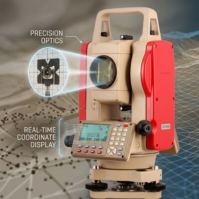 Leica TS03 Total Station with 1G Mass Data Storage, 0.6s Coarse Measurement, and IP66 Dust and Water Resistance