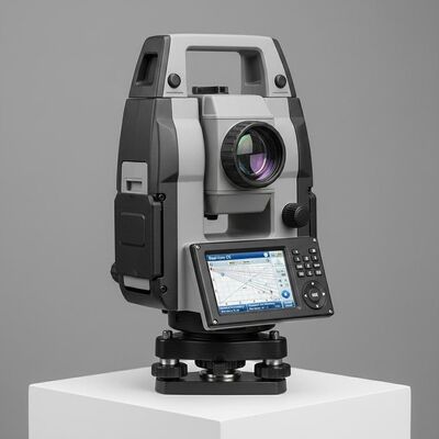 Station totale Leica avec système d'exploitation en temps réel, mémoire flash interne, carte SD externe et lecture minimale de 1